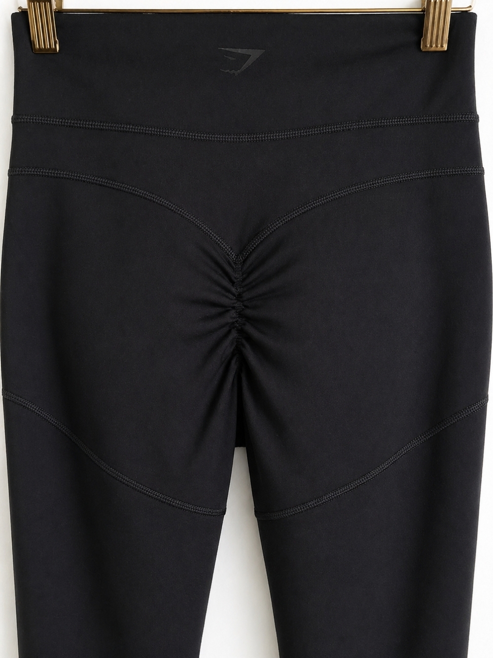Gymshark Black Scrunch Butt Leggings XS High Waisted Seamless Workout Activewear - Picture 4 of 7